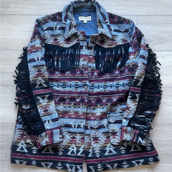 Idyllwind Multicolor Fringe Utility Jacket - Picture 1 of 3